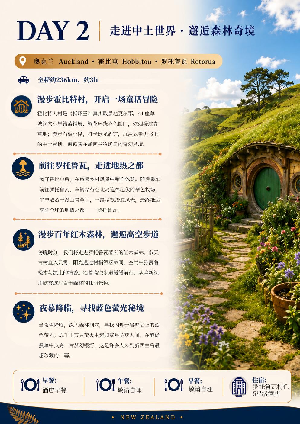北岛4天3晚奇境 行程详情