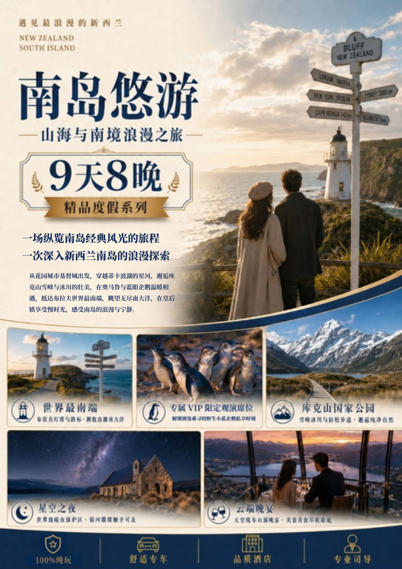 南岛9天8晚悠游 行程详情