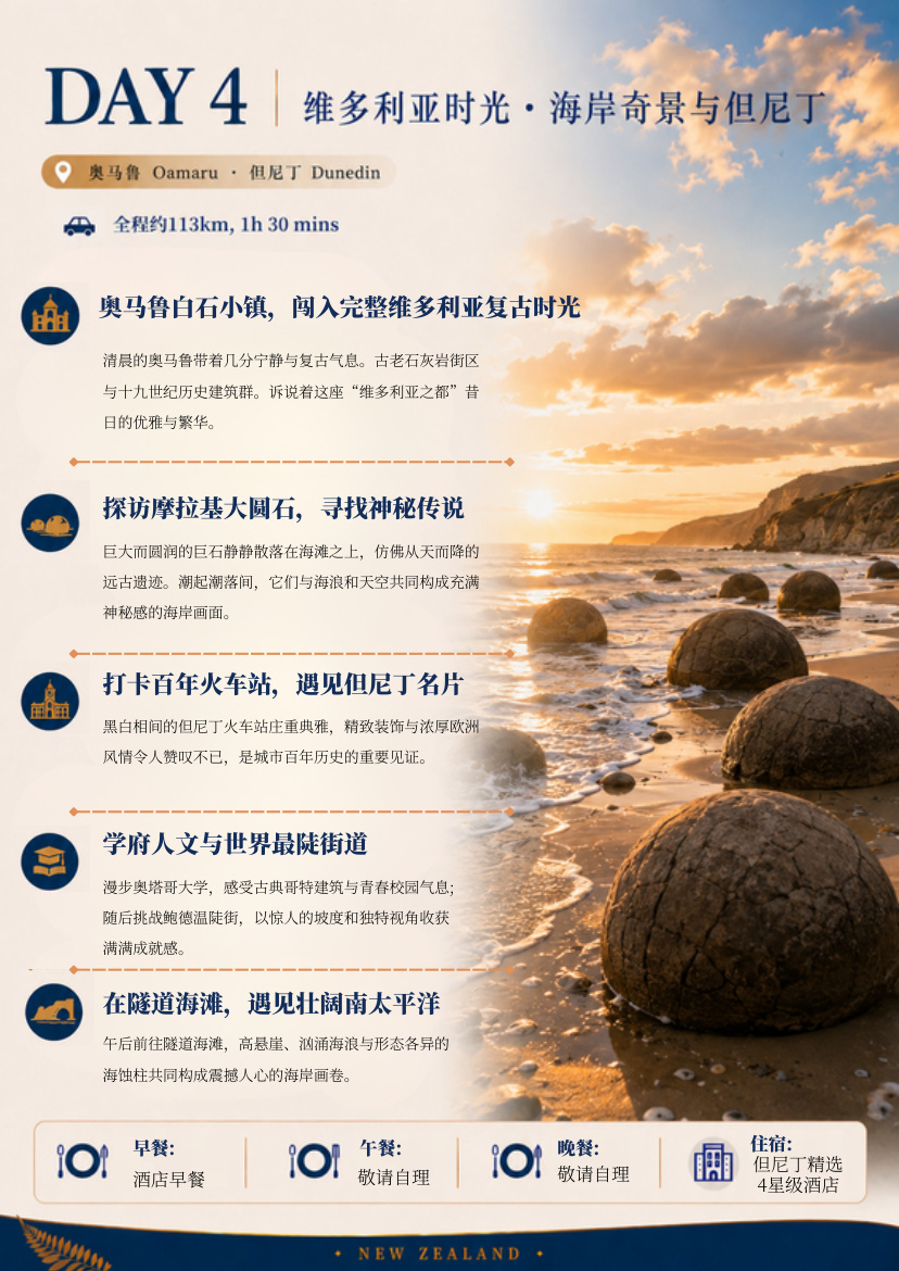 南岛9天8晚悠游 行程详情