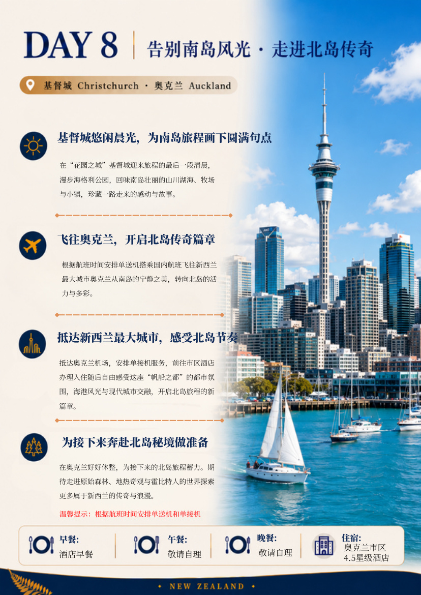 南北岛11天10晚探索 行程详情