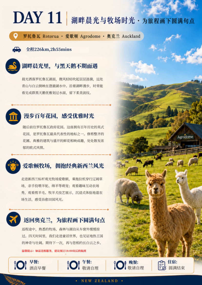 南北岛11天10晚探索 行程详情