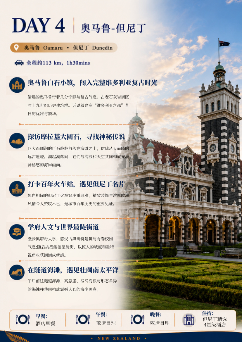 南北岛11天10晚悦享 行程详情