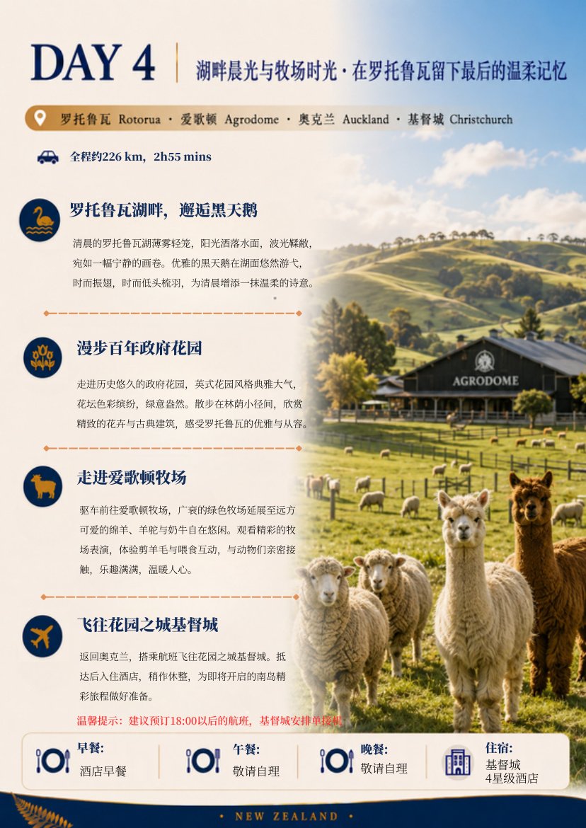 北南岛12天11晚纵览 行程详情
