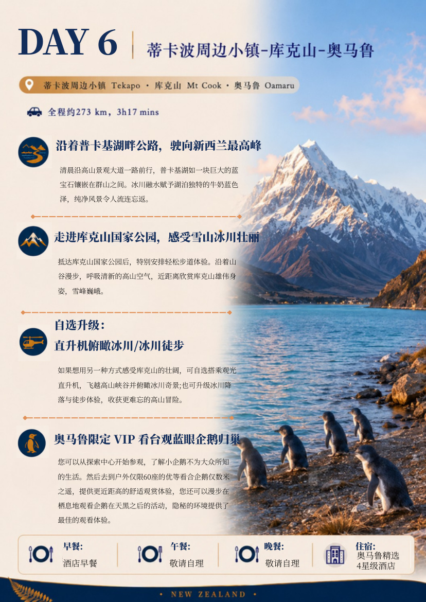 北南岛12天11晚纵览 行程详情